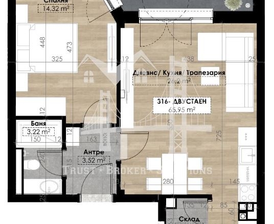 2-стаен - София, Витоша - 0