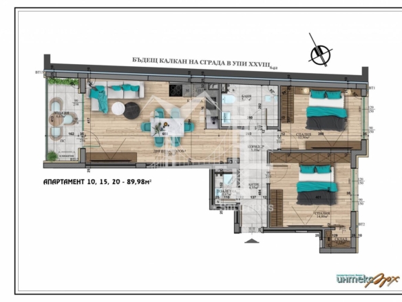 Район Студентски град, тристаен апартамент в новопостроена сграда - 0