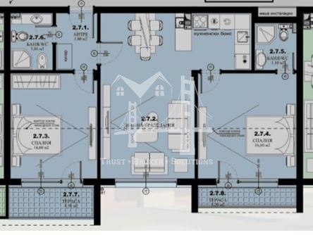 Елин Пелин. тристаен апартамент в нова сграда - 0