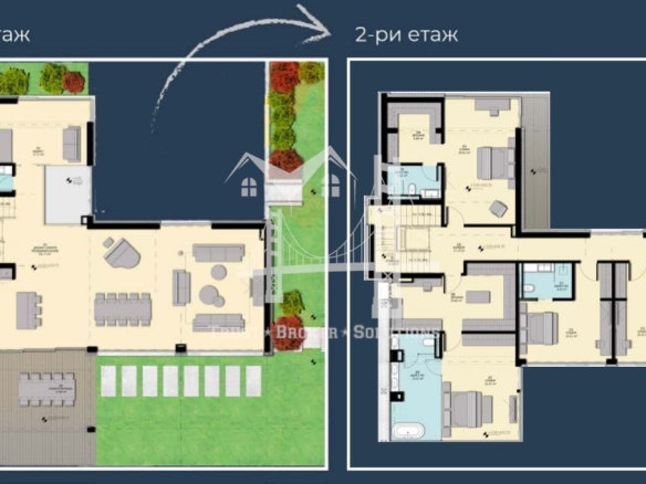 София Вилидж, Камбаните, къщи в затворен комплекс с голям собствен двор - 0