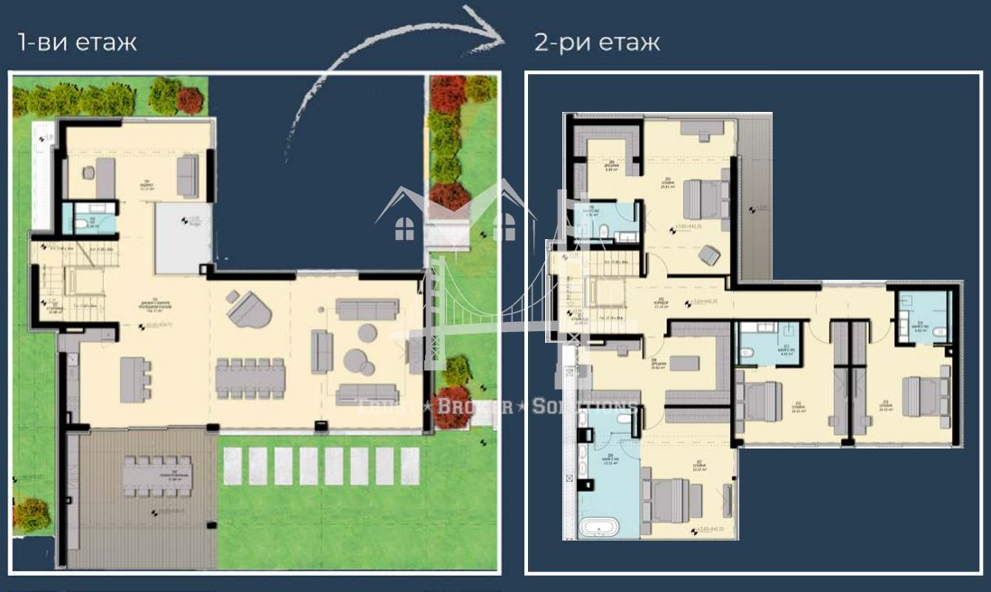 София Вилидж, Камбаните, къщи в затворен комплекс с голям собствен двор - 0
