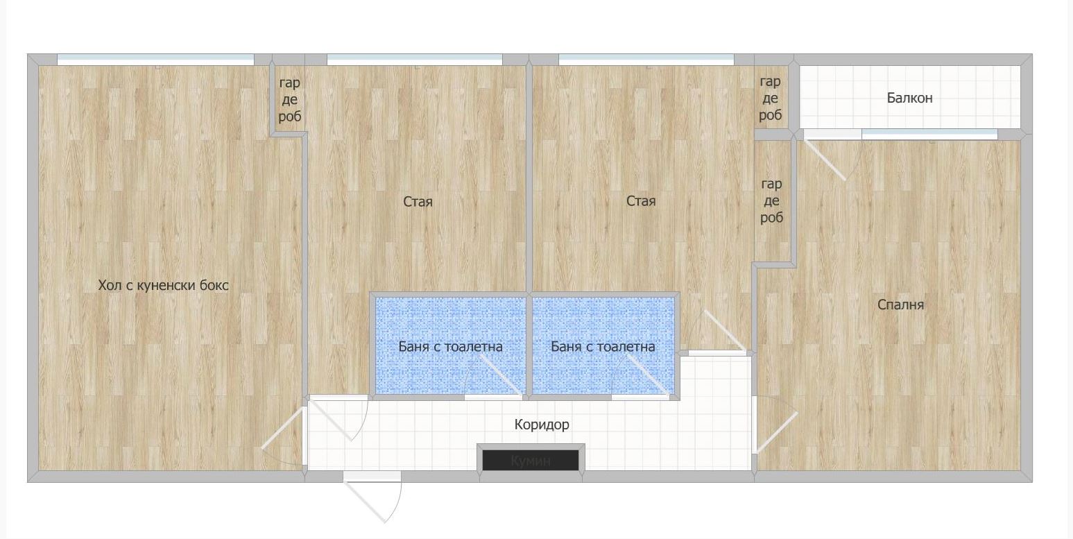 Оборище, четиристаен обзаведен апартамент с паркоместа - 0