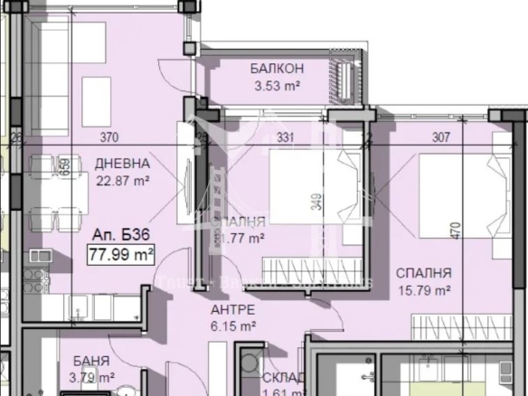 3-СТЕН, Манастирски ливади, 90,29кв.м, 283 503 € - 0