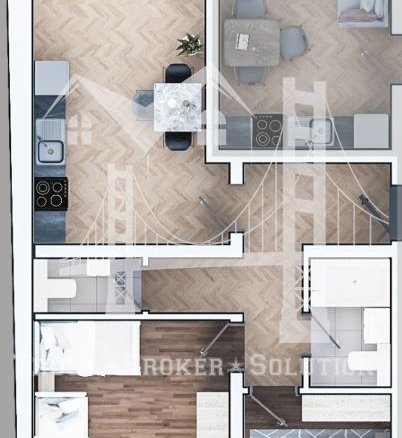 3-СТАЕН, кв. Зона-19, 101.86 m2 , 205 957 € - 0