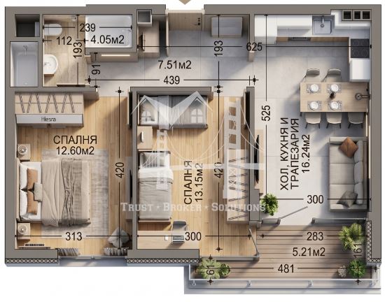 3-СТАЕН, Манастирски ливади, 241 920 € - 0