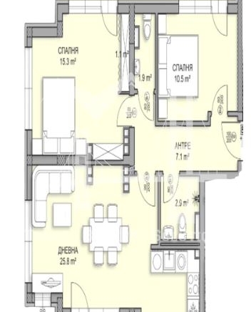 3-СТАЕН, кв. Дървеница, 229,949 € - 0