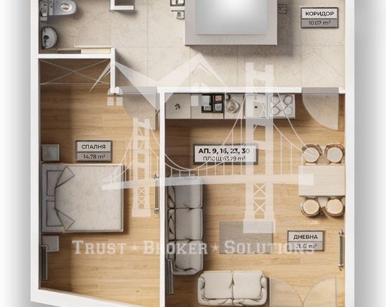 2-СТАЕН, кв.Овча купел, 157,719 € - 0
