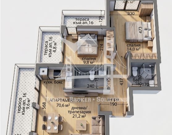 3-СТАЕН, Манастирски ливади, 257 409 € - 0