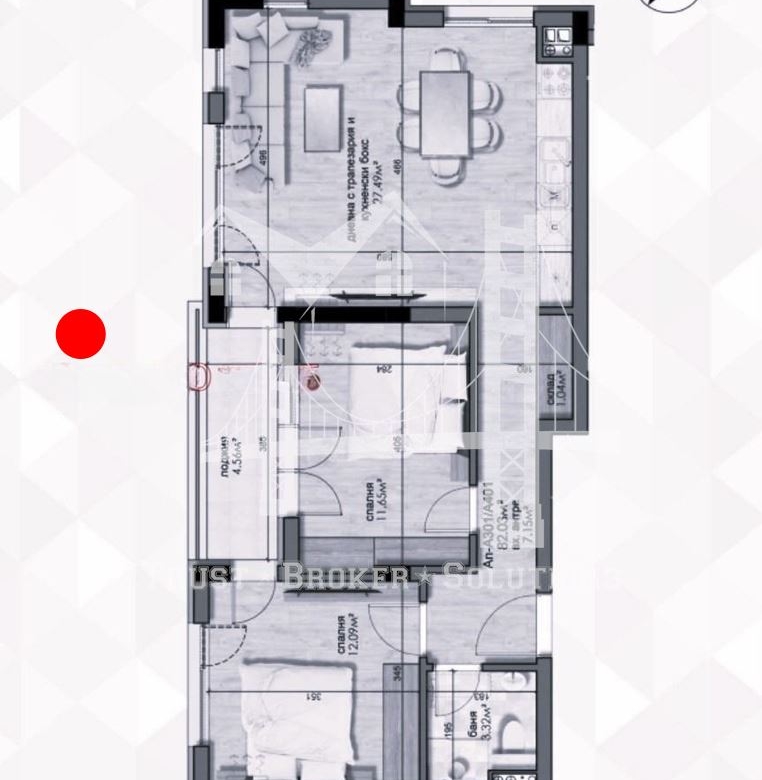 3-СТАЕН, кв. Люлин център, 218 000€ - 0