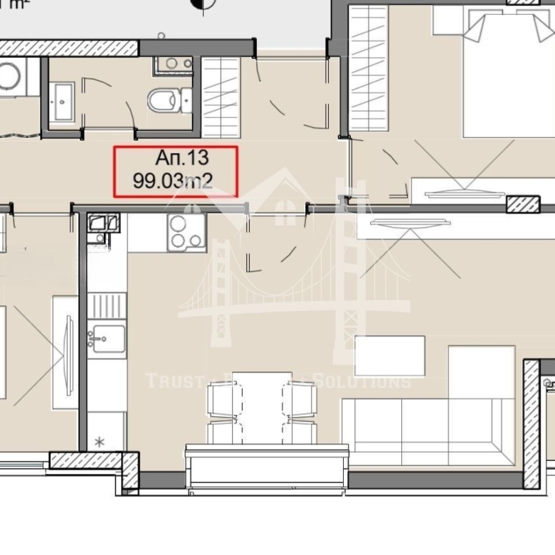 3-СТАЕН, кв. Левски, 232 350€ - 0