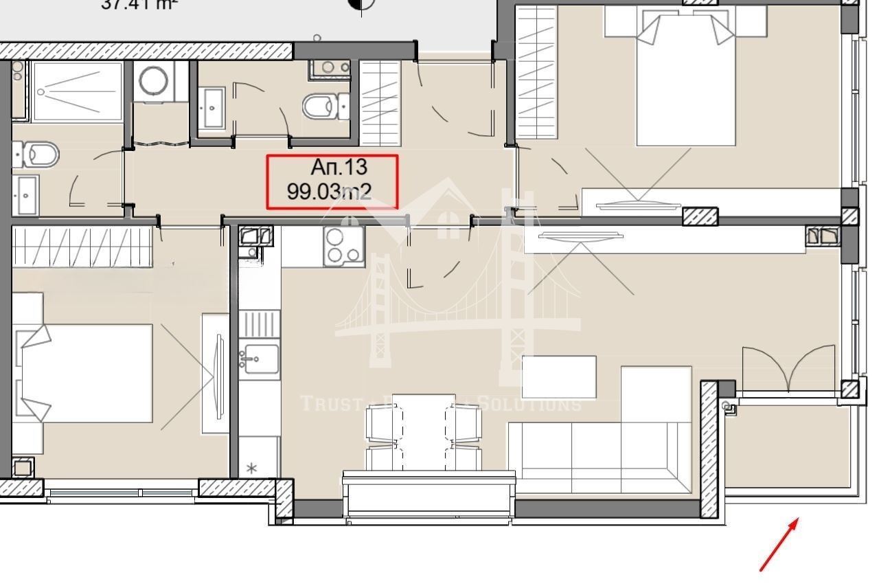 3-СТАЕН, кв. Левски, 232 350€ - 0